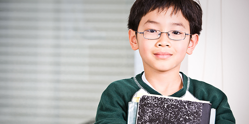 Boy with book