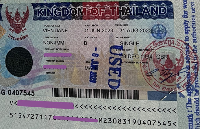Bangkok to Vientiane Visa Run